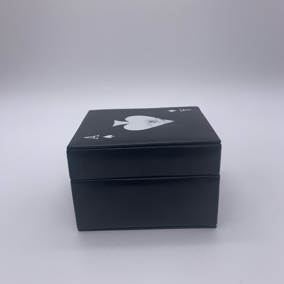 Vintage Man Cave PROTOCOL Ace Glass Coaster Set With Deck Of Cards & Storage Box - Picture 6 of 10